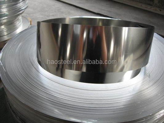 304 bandas de acero inoxidable laminadas en frío en bobina pulida de 1 mm de espesor