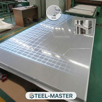 430 Placa de acero inoxidable de grado ferrítico 2B acabado 0,3 mm-3,0 mm magnético para la fabricación de electrodomésticos